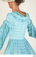  Photos Woman in Historical Civilian dress 5 19th century blue dress medieval clothing upper body 0005.jpg